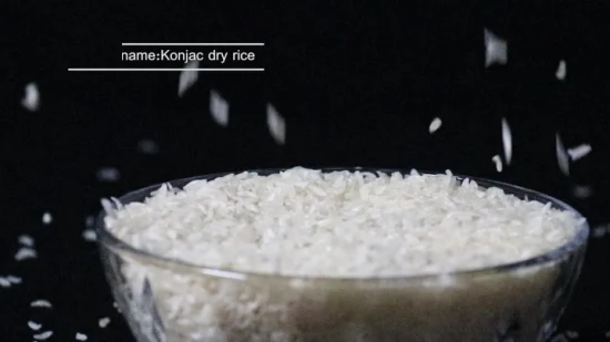 Arroz seco de Konjac do arroz Shirataki da fibra dietética alta de Shirataki com baixo teor de gordura